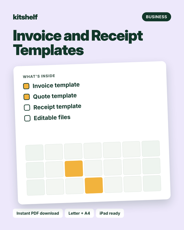 Invoice and Receipt Templates