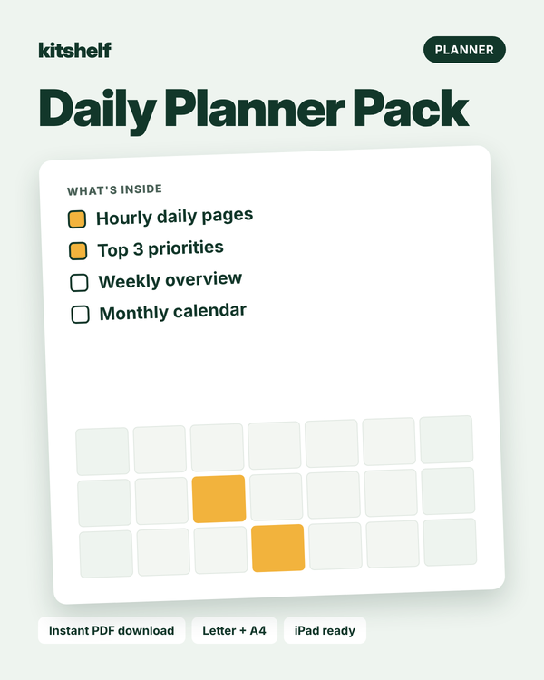 Daily Planner Pack