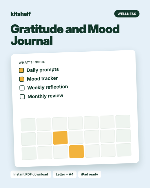 Gratitude and Mood Journal