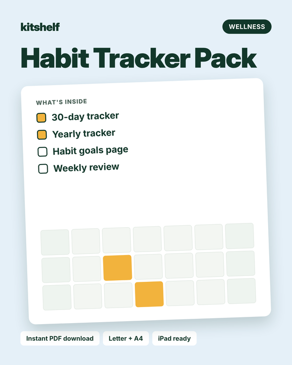 Habit Tracker Pack