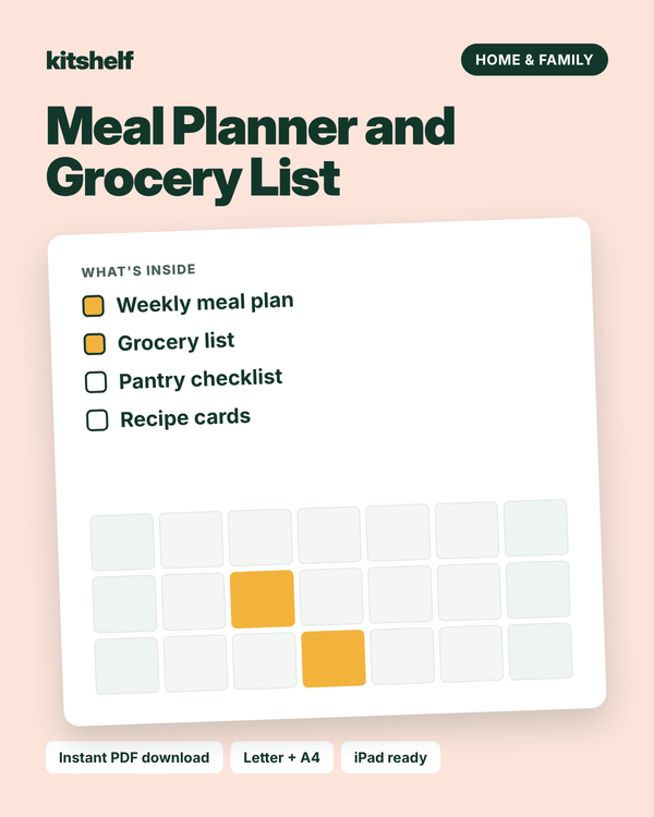 Meal Planner and Grocery List