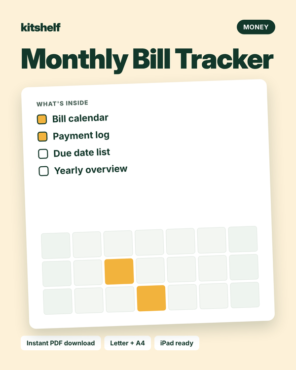 Monthly Bill Tracker