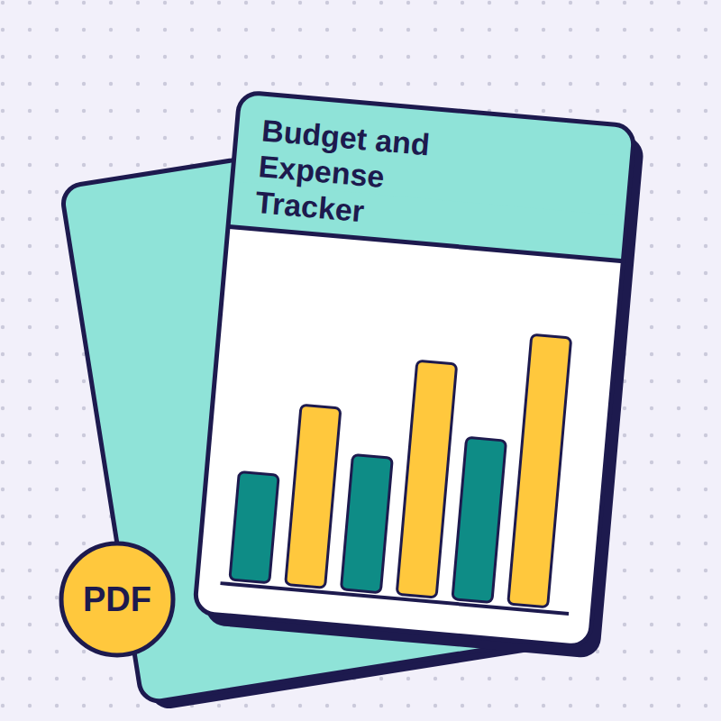 Budget and Expense Tracker printable PDF